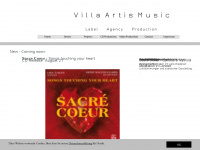 villa-artis-music.com Webseite Vorschau