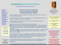 philosophie-lebender-systeme.de Webseite Vorschau