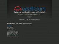 aedificium.info Webseite Vorschau