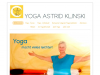 yoga-astrid-klinski.de Webseite Vorschau