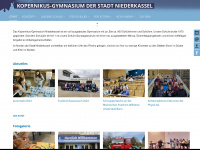kopernikus-gymnasium.org Webseite Vorschau
