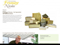 fromage-nicolas.ch Webseite Vorschau