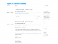 openzopensourceerp.wordpress.com Webseite Vorschau