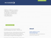 pro-flughafen.ch Webseite Vorschau