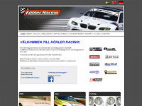 kohlerracing.se Webseite Vorschau