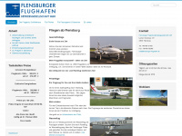 flensburger-flughafen.de Webseite Vorschau