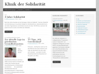 klinik-der-solidaritaet.at Webseite Vorschau