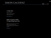 simongaudenz.com Webseite Vorschau
