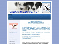 tierschutz-muenstereifel.de Webseite Vorschau