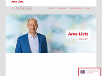 arne-lietz.de Webseite Vorschau