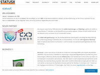 statusx.at Webseite Vorschau