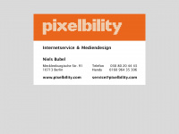 pixelbility.com Webseite Vorschau
