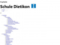 schule-dietikon.ch Webseite Vorschau
