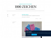 1000zeichen.de Webseite Vorschau