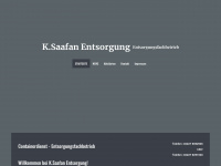 container-saafan.de Webseite Vorschau