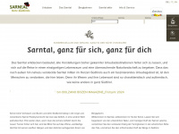 sarntal.com Webseite Vorschau