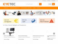 eyetec.com Webseite Vorschau