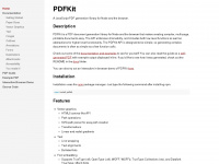 pdfkit.org Webseite Vorschau