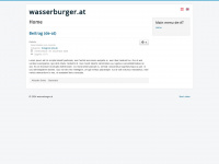 wasserburger.at Webseite Vorschau