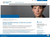 gender.univie.ac.at Webseite Vorschau
