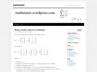 mathetutor.wordpress.com Webseite Vorschau