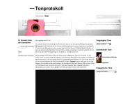 tonprotokoll.wordpress.com Webseite Vorschau