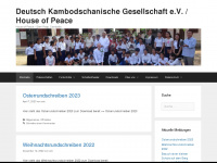 friedenshaus-kambodscha.org Webseite Vorschau