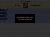 baercare.ch Webseite Vorschau