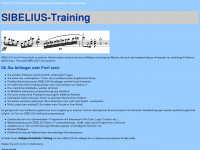 sibelius-training.de Webseite Vorschau
