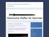historischewaffen.wordpress.com Webseite Vorschau