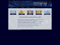 homogenius.ch Webseite Vorschau