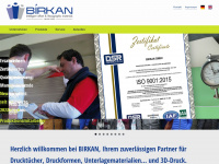 birkan.eu Webseite Vorschau