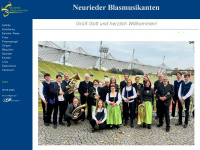 blaskapelle-neuried.de Webseite Vorschau