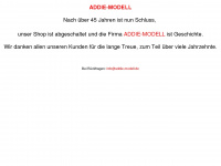 addie-modell.de Webseite Vorschau
