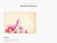 blumen-frankfurt.de Webseite Vorschau