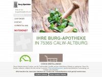 burgapotheke-calw.de Webseite Vorschau