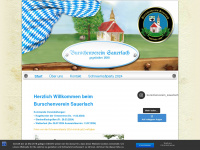 burschenverein-sauerlach.de Webseite Vorschau