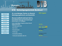 btb-befestigungstechnik.de Webseite Vorschau