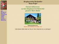 bergbauernhof-berkmueller.de Webseite Vorschau