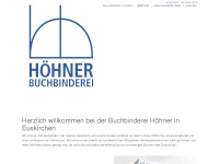 buchbinderei-hoehner.de Webseite Vorschau