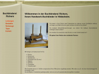 buchbinderei-richers.de Webseite Vorschau