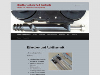 buchholz-etikettiertechnik.de Webseite Vorschau
