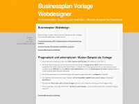 businessplan-webdesigner.de Webseite Vorschau