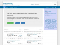 bibsonomy.org Webseite Vorschau