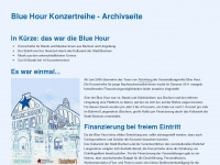 blue-hour.de Webseite Vorschau