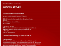 sv-soft.de Webseite Vorschau