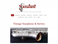 saxofant.com Webseite Vorschau