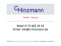 c-hinzmann.de Webseite Vorschau