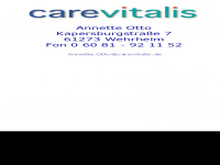 carevitalis.de Webseite Vorschau