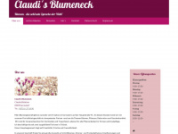 claudis-blumeneck.de Webseite Vorschau